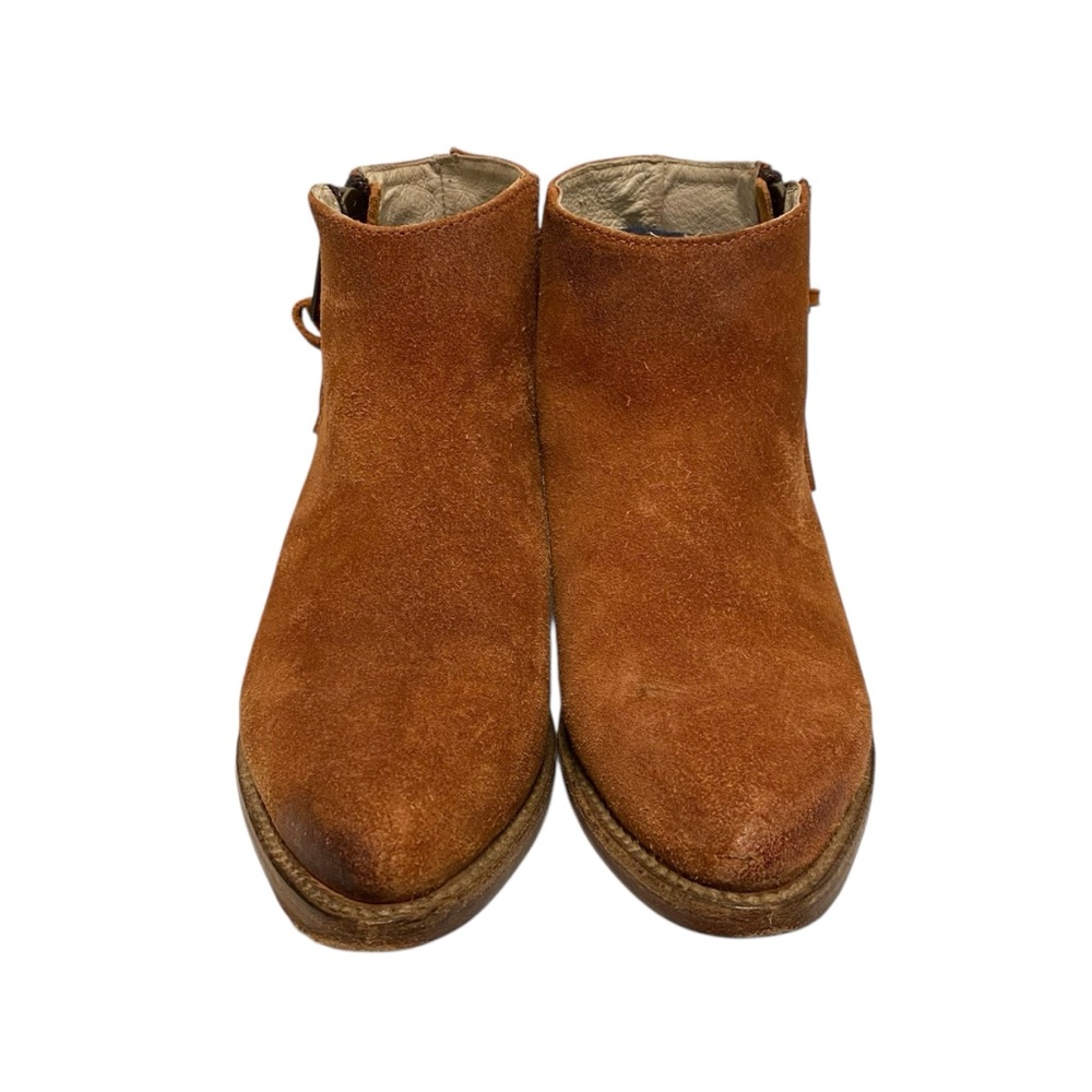 Freebird Solid Rust Leather Ankle Boots - image 1